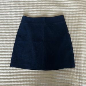 Blue Corduroy Mini Skirt Jcrew size 2